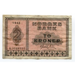 Norway 2 Kroner 1943