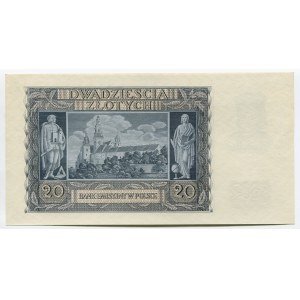 Poland 20 Zlotych 1940