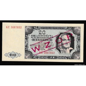 Poland 20 Zlotych 1948 Specimen
