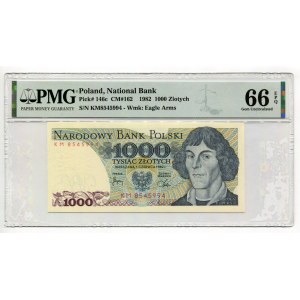 Poland 1000 Zlotych 1982 PMG 66 EPQ