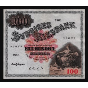 Sweden 100 Kronor 1963