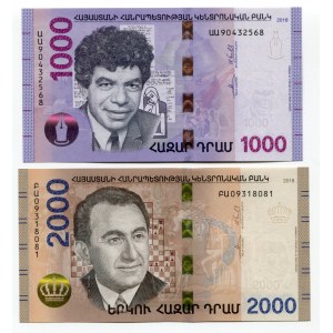 Armenia 1000 - 2000 Dram 2018