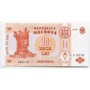 Moldova 10 Lei 2009