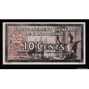 French Indochina 10 Cents 1939