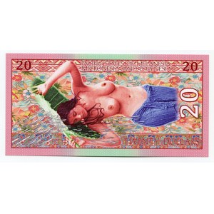 French Polynesia 20 Dollars 2018 Specimen