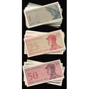 Indonesia Lot of 87 Notes 1964