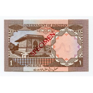 Pakistan 1 Rupee 1982 Specimen