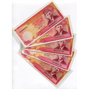Pakistan 10 x 100 Rupees 1986