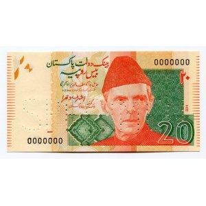 Pakistan 20 Rupees 2014 Specimen