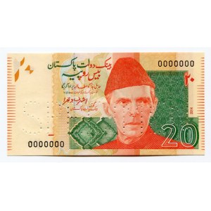 Pakistan 20 Rupees 2014 Specimen