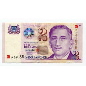 Singapore 2 Dollars 2000 Commemorative Issue