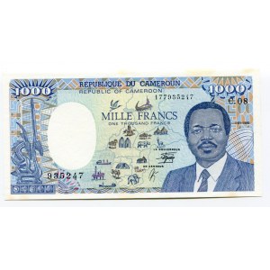 Cameroon 1000 Francs 1990