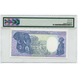 Cameroon 1000 Francs 1990 PMG 64