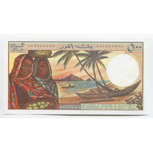 Comoros 500 Francs 1986