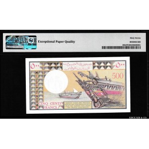 Djibouti 500 Francs 1988 PMG 67 EPQ