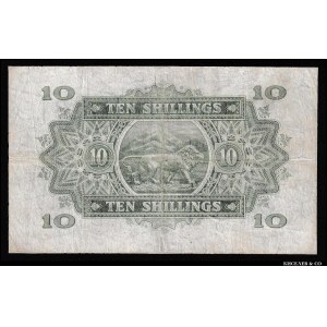 East Africa 10 Shillings 1939 Rare