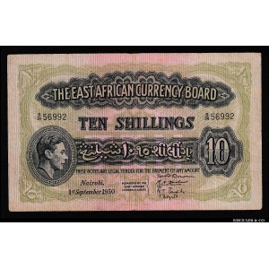 East Africa 10 Shillings 1950