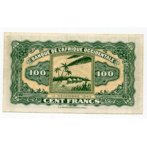 French West Africa 100 Francs 1942