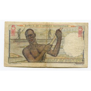 French West Africa 5 Francs 1948