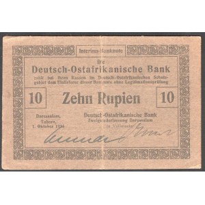 German East Africa 10 Rupien 1915