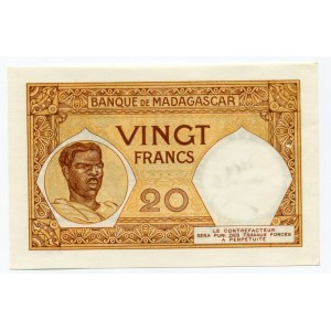 Madagascar 20 Francs 1937 - 1947