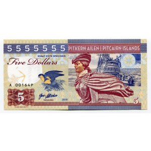 Pitcairn 5 Dollars 2018 Specimen