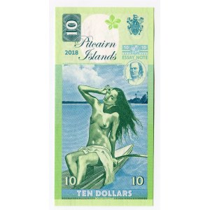 Pitcairn 10 Dollars 2018 Specimen