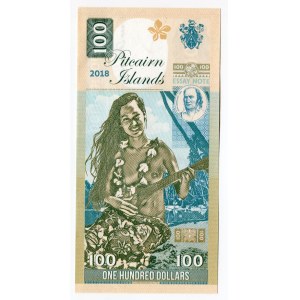 Pitcairn 100 Dollars 2018 Specimen