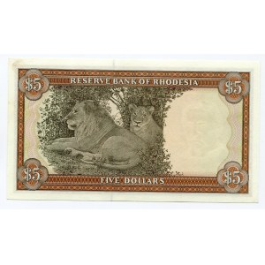 Rhodesia 5 Dollars 1978