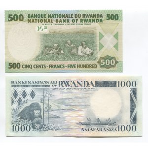 Rwanda 500 & 1000 Francs 1988 - 2008