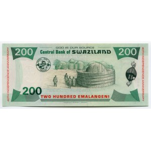 Swaziland 200 Emalangeni 2008 Commemorative