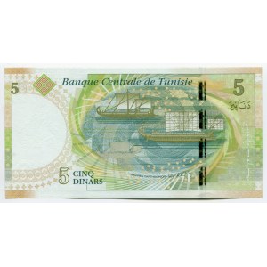 Tunisia 5 Dinars 2013