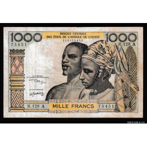 West African States Ivory Coast 1000 Francs 1961