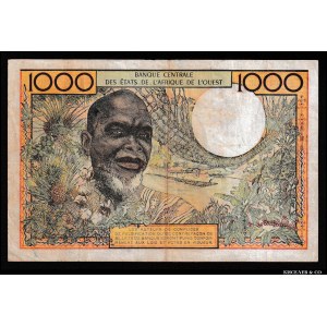 West African States Ivory Coast 1000 Francs 1961