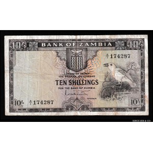 Zambia 10 Shillings 1964 Rare