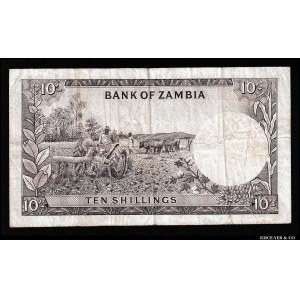 Zambia 10 Shillings 1964 Rare