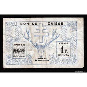 New Caledonia 1 Franc 1943