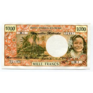 New Hebrides 1000 Francs 1979 (ND)