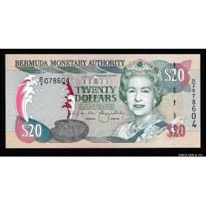 Bermuda 20 Dollars 2000