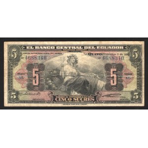 Ecuador 5 Sucres 1935