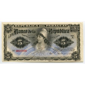 Paraguay 5 Pesos 1907
