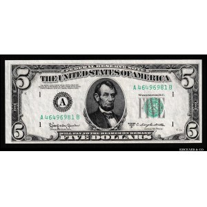 United States 5 Dollars 1950