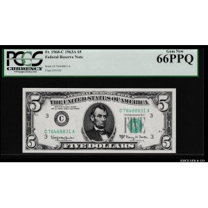 United States 5 Dollars 1963 PCGS 66 PPQ