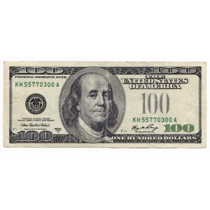 United States 100 Dollars 2006 Technological Defect RARE