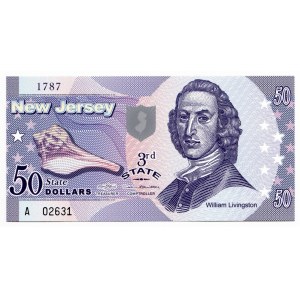 United States New Jersey 50 Dollars 2014 Specimen