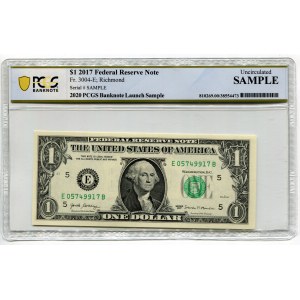 United States 1 Dollar 2017 PCGS UNC Sapmle