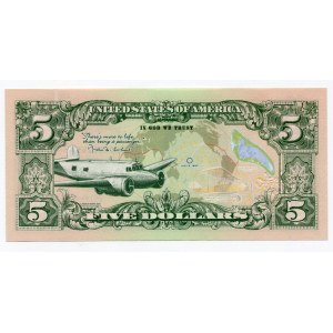 United States 5 Dollars 2018 Specimen Amelia M. Earhart