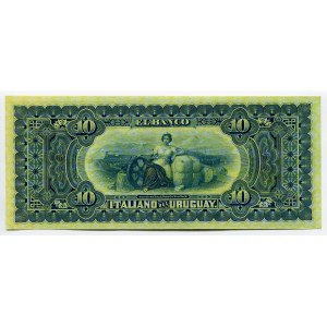 Uruguay Italian 10 Pesos 1887 RARE