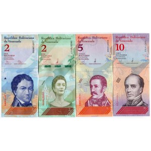 Venezuela Lot of 8 Banknotes 2012 - 2018