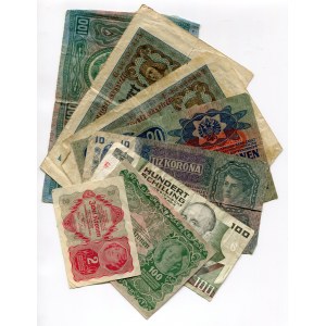 Austria Lot of 8 Banknotes